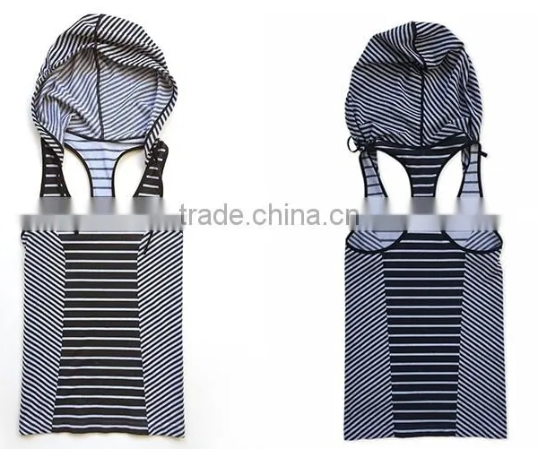 Wholesale Sleeveless Sports Vest With Hat Summer Workout Wear Ribbed Tank Top photo-5