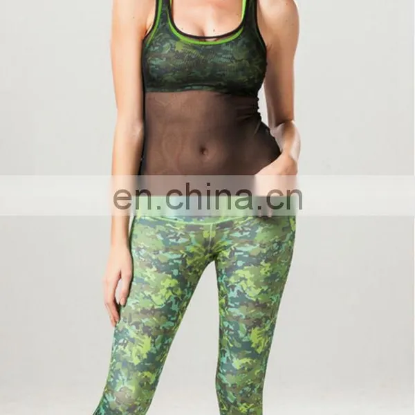 2015 Latest Design Women Stripes Yoga Pants Sports Legging Ladies Tights photo-3