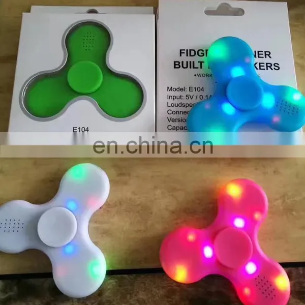 Led Bluetooth Music Fidget HandSpinner EDC Hand Tri Spinner HandSpinner EDC Toy For Decompression Plastic Toys F966 photo-6