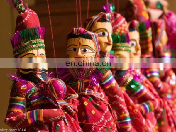 10 PAIR RAJASTHANI INDIAN BIG Puppets DECORATIVE HOME Decor Kathputli RARE Vintage DOLL COUPLE HOME DECOR ART Ethnic Door Hangin photo-2
