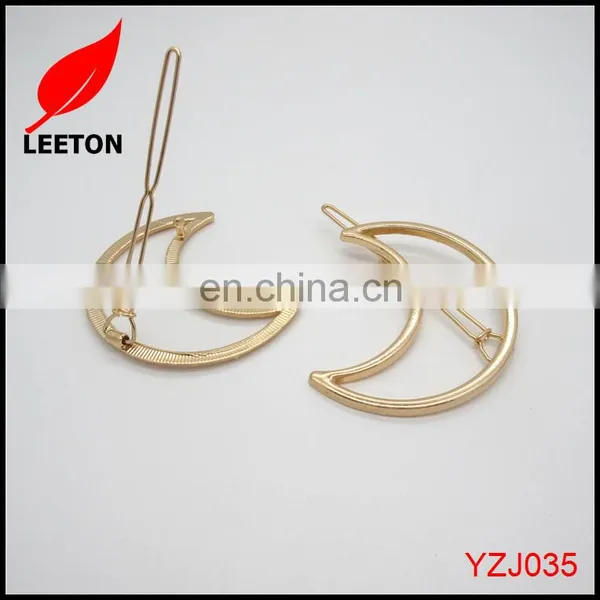 Factory Supply Popular Fashion Metal Moon Hair Clip for Girls photo-4