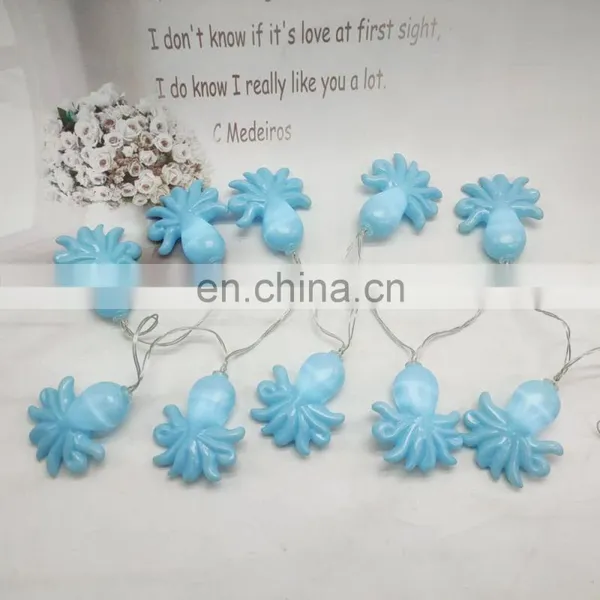 Battery Powered Light LED Plastic Octopus Fairy String Light For Ocean Beach Party Decoration photo-5