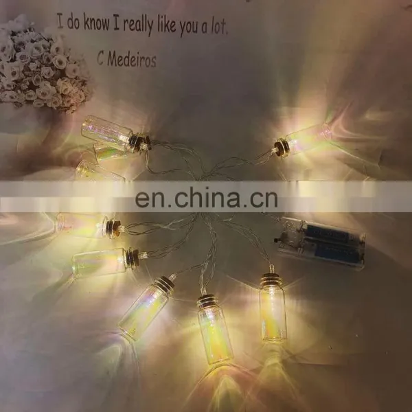Wholesale High Quality Holiday Decoration Grass Bottle Battery Operated Led Wishing Bottle String Fairy Light For Party Home photo-4
