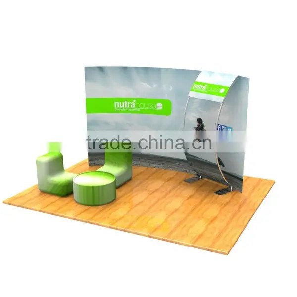 10 Feet Custom Popup Banner Backdrop for Trade Show