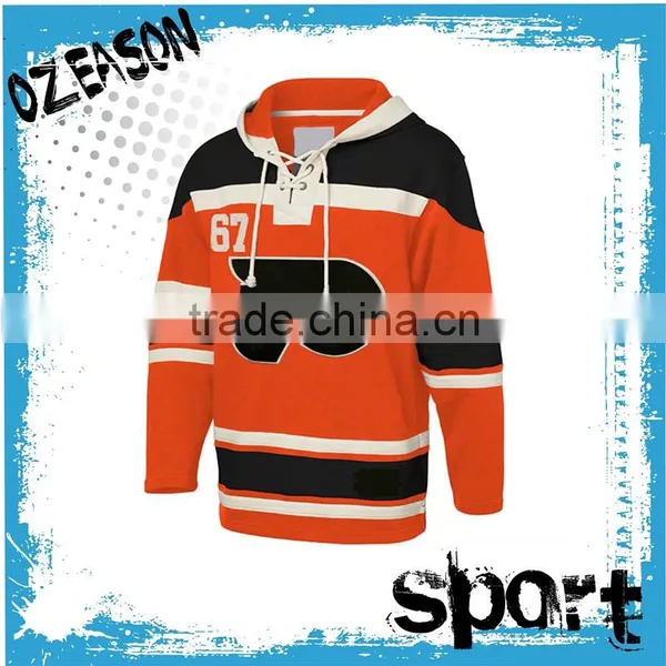 OEM Custom Fashion Blue Ice Hockey Jersey Design photo-6
