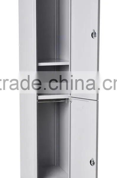 2 Door Knock Down Steel Wardrobe Storage School Lockers photo-3