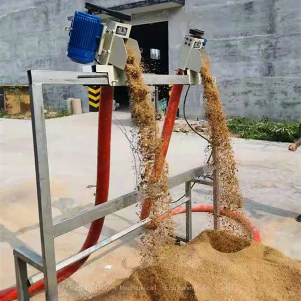 Mobile Grain Loading Machine a New Type of Tube Screw Conveyor Mounted Rubber Tube Grain Suction Machine photo-2