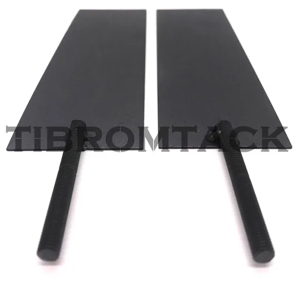 Titanium Anodes With M8 Screws 2PCS, MMO Ruthenium-Iridium Coated Titanium Anode Plates photo-2