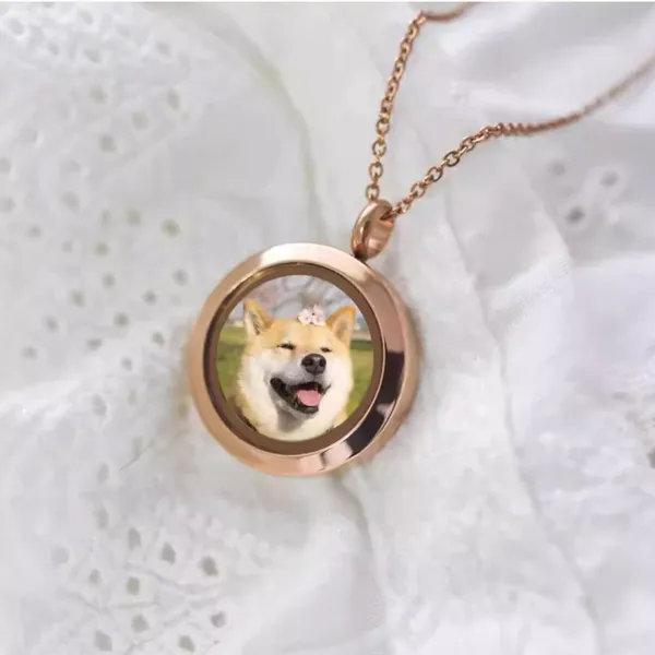 Pet Loss Memorial Jewelry Pendant Necklace for Dog & Cat Owners