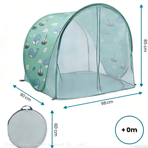 Anti-UV Baby- und Kleinkind-Strandtent mit Aufstellsystem