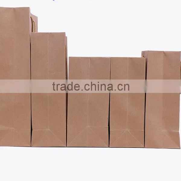 Hot Sale Custom Gift Luxury Recycle Cute Printed Art Brown Kraft Shopping Paper Bag photo-2