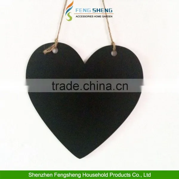 Hanging Heart Chalkboard Message Boards Memo Home Kitchen Bedroom Gift photo-2