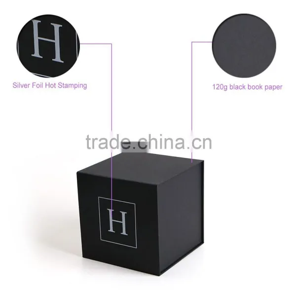 Black Cardboard Paper Box Packaging, Foldable Carton Box Packaging Full Color Gift Box photo-6