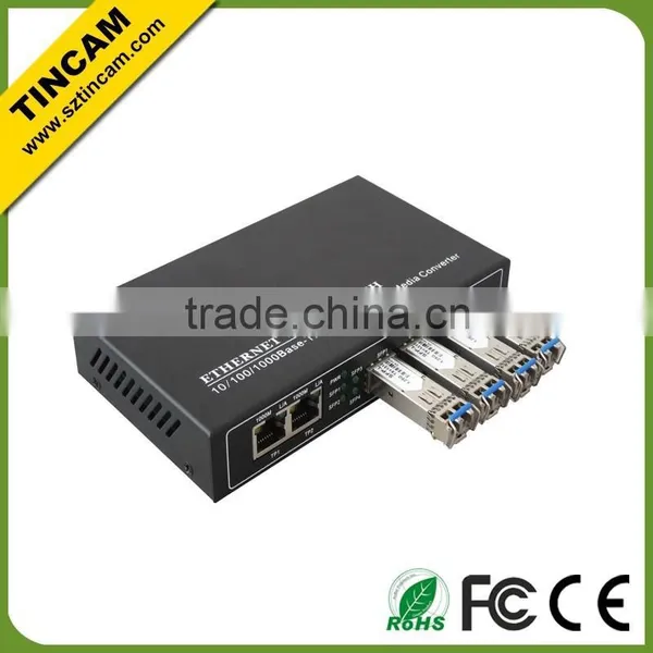 Fiber Optic Media Converter 8 Port Fiber Switch