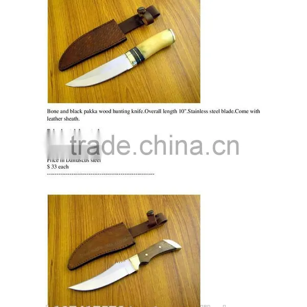 Custom Handmade Hunting Knives With Sheath photo-2