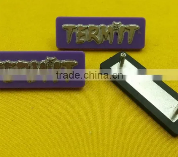 New Arrive High Quality Rubber Covered Zinc Alloy Metal Rivet Badges For Handbad -- P5330 photo-5
