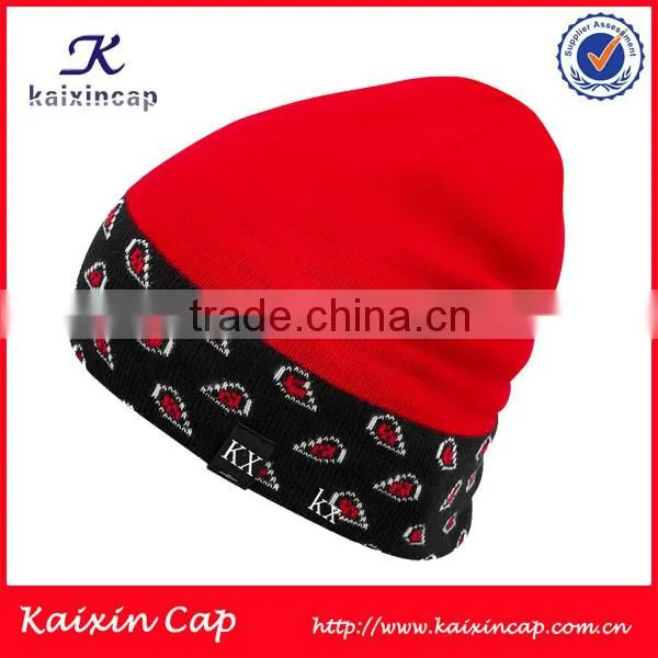 Custom Hot Sell Fitted Printing Beanie Winter Hat photo-3
