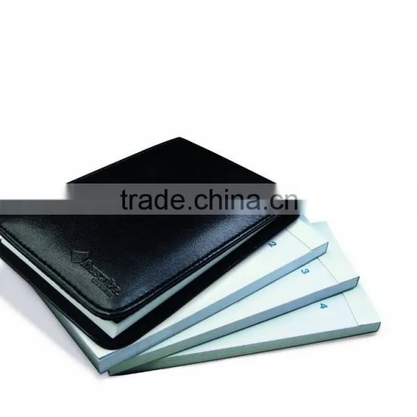 Fashion Small Leather Flip Paper Business Memo Pad Holder photo-3