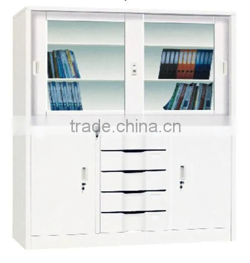 Modern Library Bookcase Wicker Metal Bookcase photo-2