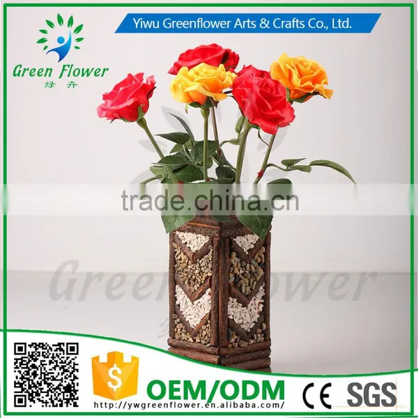 Greenflower 2016 Wholesale Handscrafts Real Touch Latex PU China Artificial Flowers Rose for Wedding Decoration Occation photo-6