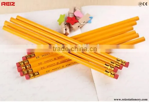 7" Black Lead Hexgonal HB Yellow Pencil photo-4