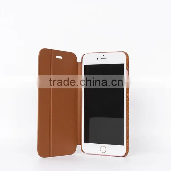 Slim Leather Cover for 6S With Edge Oil, Oil Case With Logo