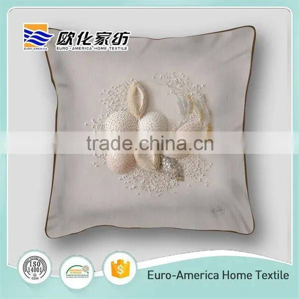 Latest Design Comfortable Plain Cotton Square Sofa Pillows Cover Cushion Cover photo-4