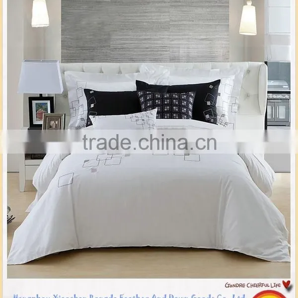 High Quality Cotton T-300 Home Bedding Collection/Plain White Bed Sheet Set/Sheraton Supplier Most Popular photo-4