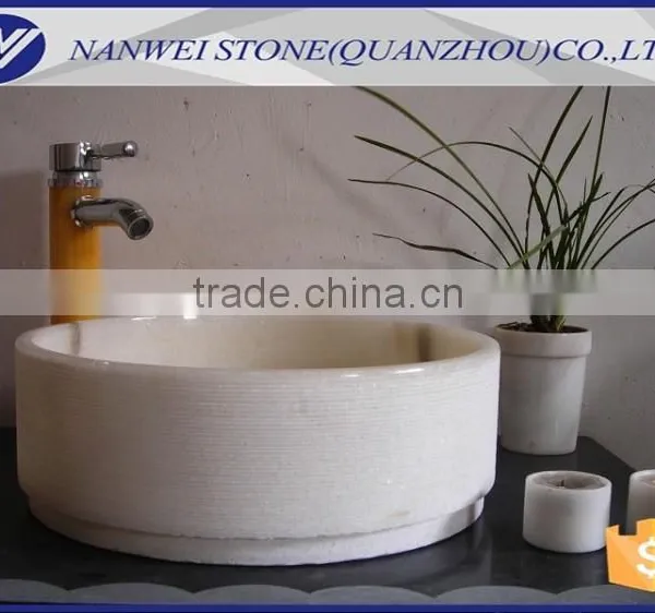 Online Booking White COLOR Stone Wash Basin in Bathroom and Home Products OF CUSTOM SIZE IN photo-2