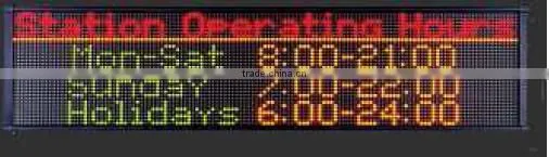 Single Color Outdoor Led Signage on Bus Stop