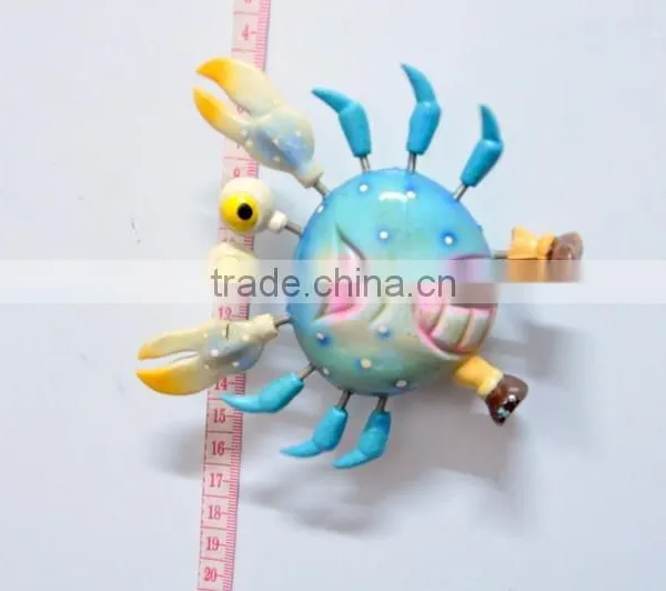 4 Inch Cartoon Crab Plastic Fridge Magnet, Magnetic Fridge Stickers photo-3