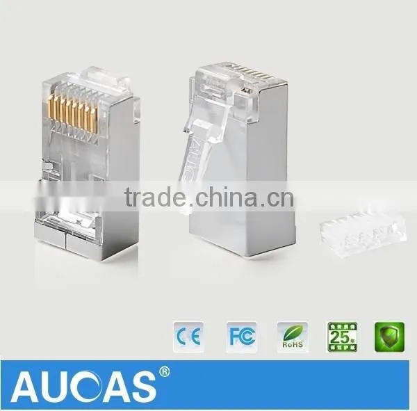 Best Price Network Cable FTP Cat6 Plug RJ45 Connector Male PCB Connector Shielded Hot Sell photo-4