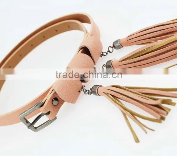 Women's Fashion Tassel Belt With High Quality pu Leather & Folk Tassels photo-3