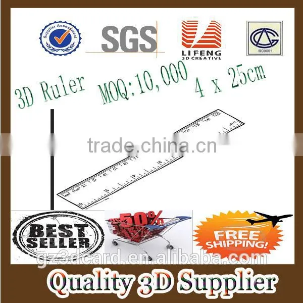 Guangzhou lifeng New 3d plastic lenticular rulers
