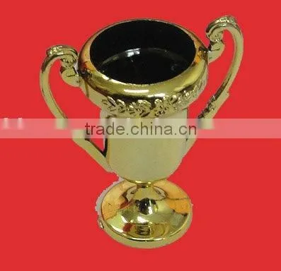 Plastic goldtone mini trophies