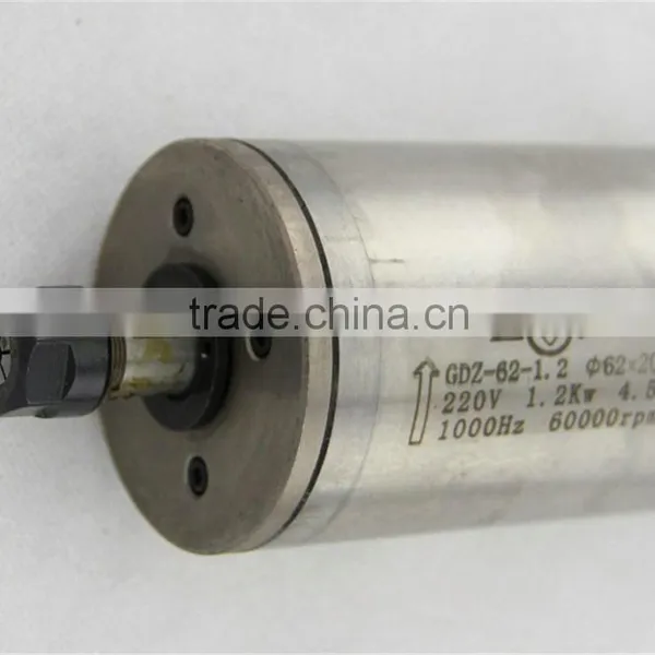 GDZ62-1.2 Toauto 60000rpm 1.2kw High Speed Spindle Motor photo-2
