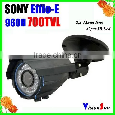 1/3" Sony Bullet Camera 700tvl With 2.8-12mm Varifocal Lens 42pcs Leds IR Waterproof Camera Vision Star photo-2