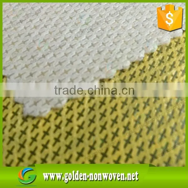 110gsm Nonwoven Shoe Cover Fabric/pp Spunbonded Non Woven Cloth Fibers/cross photo-5