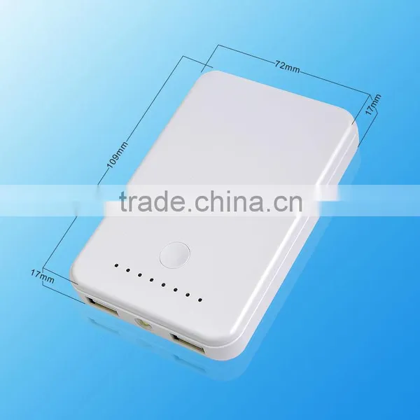 Manufactory Supply White Color 2output 5600mAh USB Power Station for Mobile photo-3