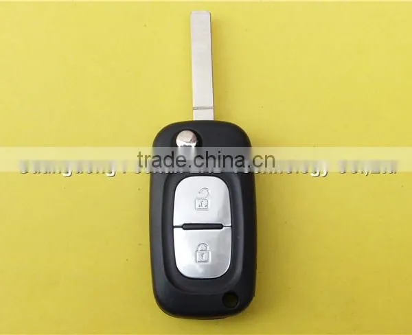 Hot Sell Renault 2 Button Remote Car Key Shell Flip Key Cover Case photo-2
