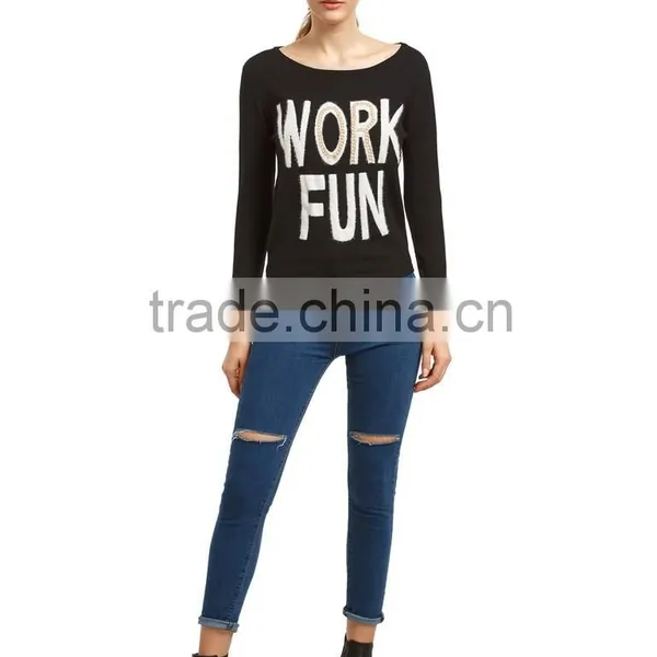 Fashion Big Letter Women Knit Sweater Wholesale China Supplier's Choice photo-5
