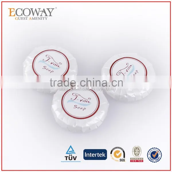 30g Hotel Round Soap in Paper Pleat Wrap Bath and Hand Soap for Men photo-2