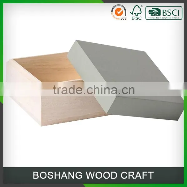 Fashion Packaging Natural Wood Jewelry Box
