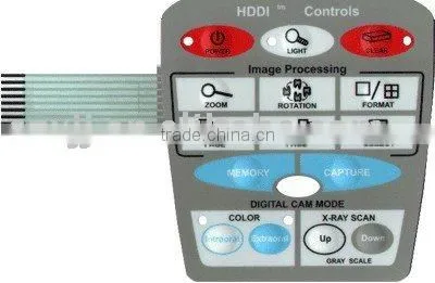 Embossing Push Button Membrane Switch Keypad