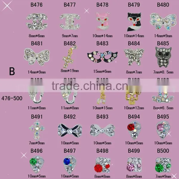 2016 Fashion 3D Nail Art Tips Decoration Alloy Nail Jewelry Glitter Rhinestone photo-5