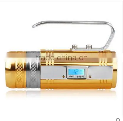 A-ok 3W White LED+3W Blue LED +3 LED Aluminium Fishing Light With Support and Charger photo-2