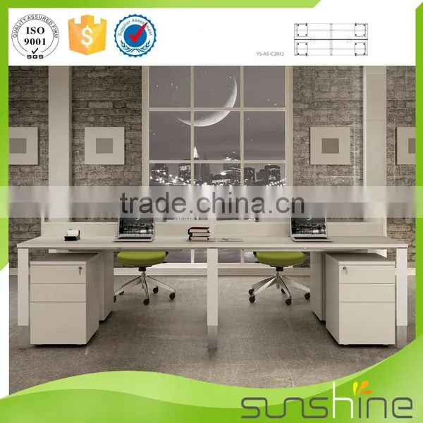 YS-SW03 Standard Sizes Of Workstation Furniture 4 Seats Laptop Desk Guangzhou Office Furniture Manufacturers photo-4