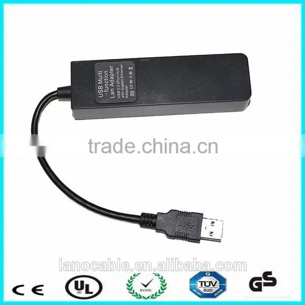 Fast Speed AX88772A 3-port Usb 3.0 Gigabit Ethernet Adaptor photo-2
