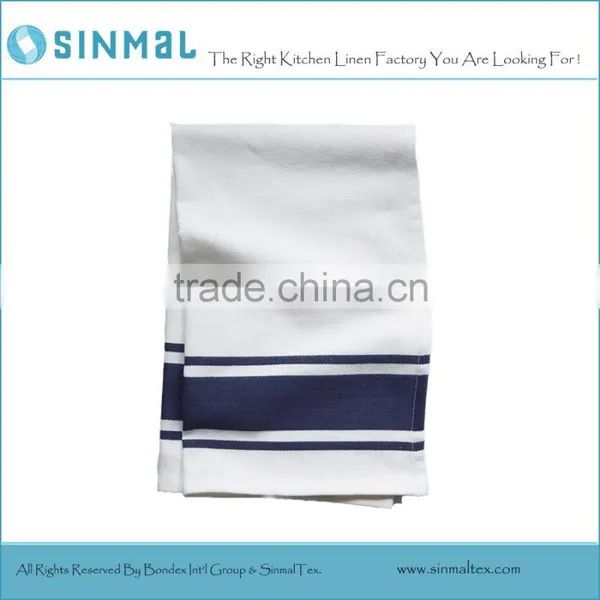 Glass Cloth-dish Towel With Blue or Red Stripes