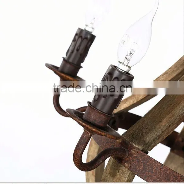 2016 Hot Sell Wooden Laser Cut Cutting Chandelier photo-4